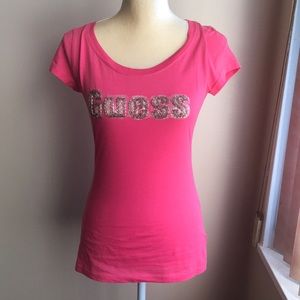 Guess embellished T-shirt Sz S new with tags